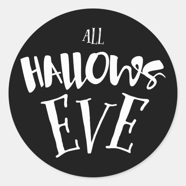 Sticker Rond Soirée d'Halloween de All Hallow's Eve (Devant)