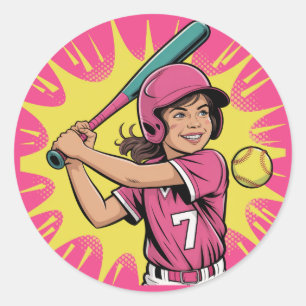 Sticker Rond Soirée pour filles