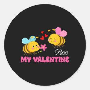 Sticker Rond Sois Ma Saint-Valentin Amour Citation Romantique M