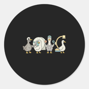 Sticker Rond Soky Radiology Shirt, Xray Tech Skeleton Goose
