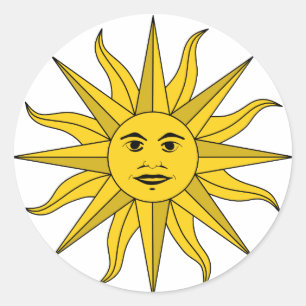 Sticker Rond sol Uruguay
