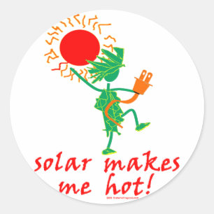 Sticker Rond Solaire me rend chaud !