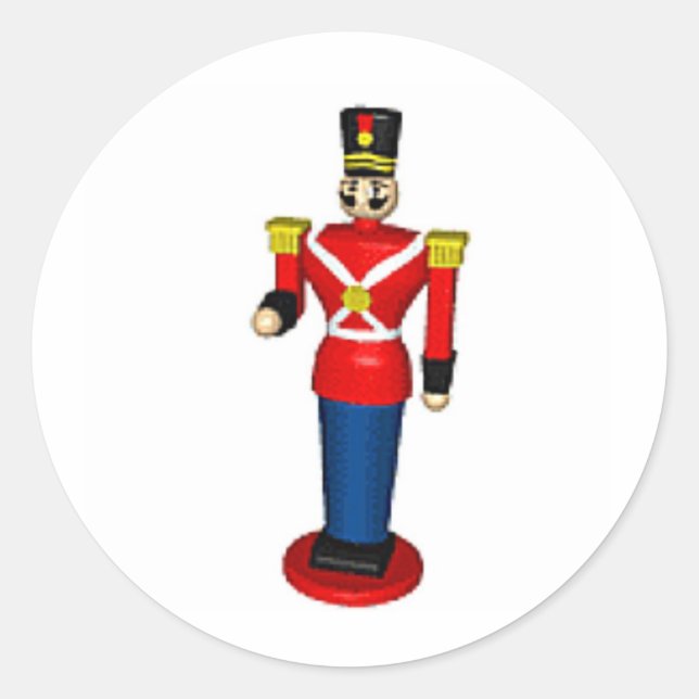 Sticker Rond Soldat de jouets (Devant)
