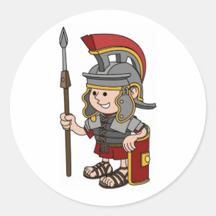 Sticker Rond Soldat romain