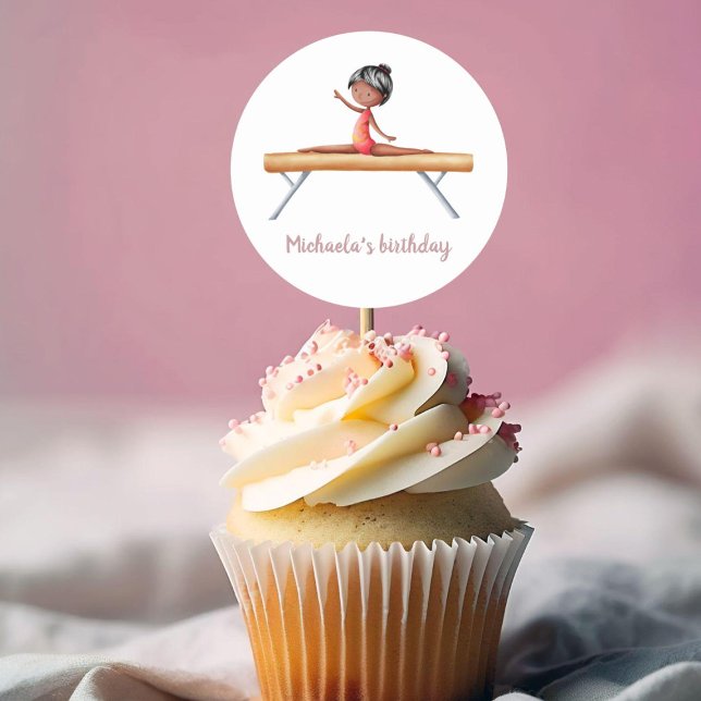 Sticker Rond Solde de gymnastique afro-américaine (Créateur téléchargé)