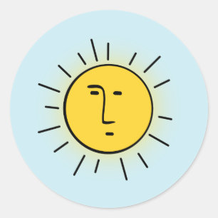 Sticker Rond Soleil
