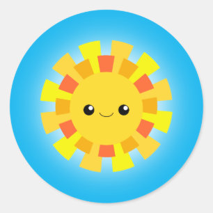 Sticker Rond Soleil