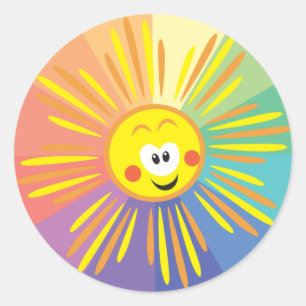 Sticker Rond soleil de dessin