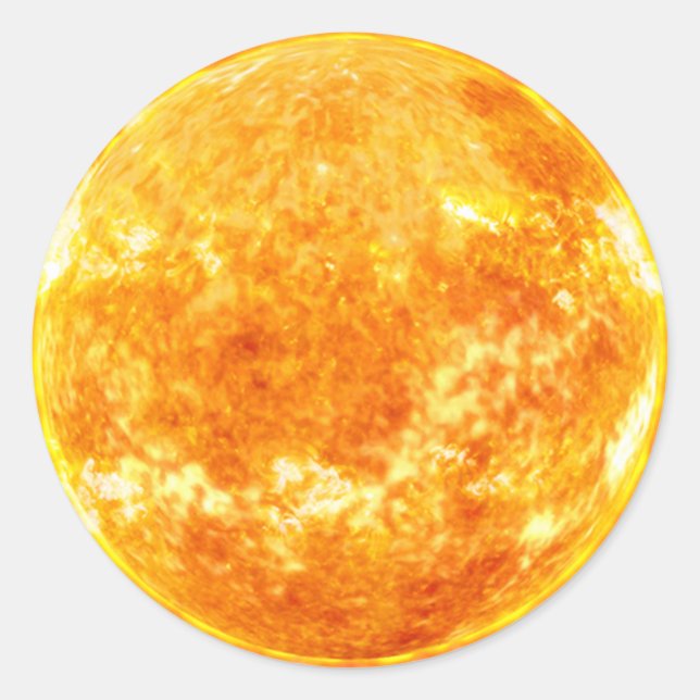 Sticker Rond soleil doré (Devant)