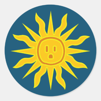 Sticker Rond Soleil électrique