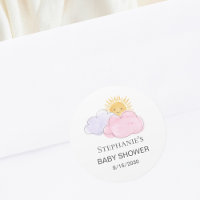 Soleil et nuages Baby shower de fille