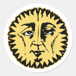 Sticker Rond Soleil mou