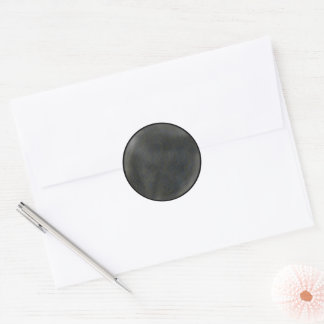 Sticker Rond Soleil Noir
