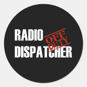 STICKER ROND SOMBRE DE DISTRIBUTEUR RADIO HORS SERVICE