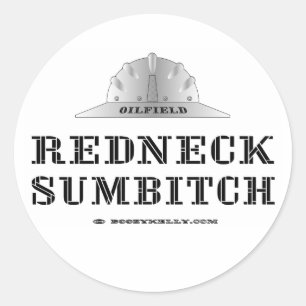 Sticker Rond Somptueuse à cou, Pétrole, Pétrole, gaz