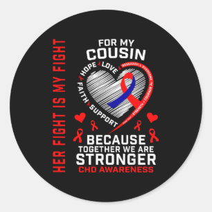 Sticker Rond Son Combat Cousin Sensibilisation Tdm Maladie Card
