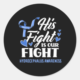 Sticker Rond Son Combat Est Notre Fils Fils Grand-Fils Hydrocép