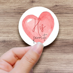Sticker Rond Son, Elle, Notre Favorite Mariage Fête des mariées