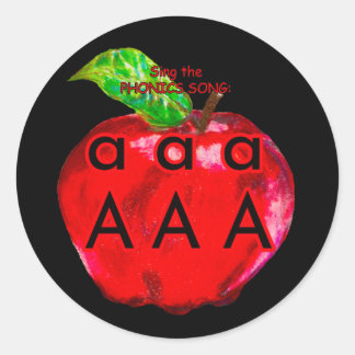 Sticker Rond SON PHONIQUE "a A"