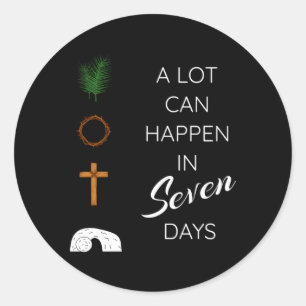 Sticker Rond Son Ressuscité Palm dimanche Semaine Sainte Vendre