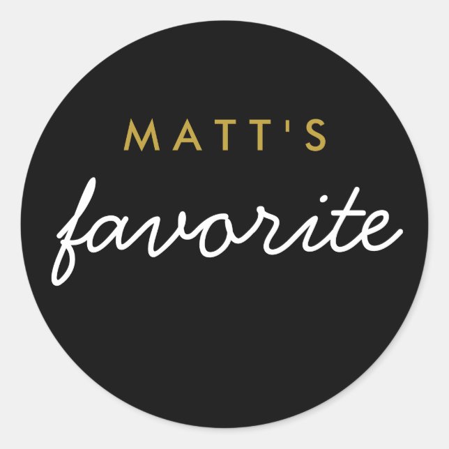 Sticker Rond Son Snack Favori (Devant)