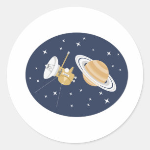 Sticker Rond Sonde spatiale Cassini