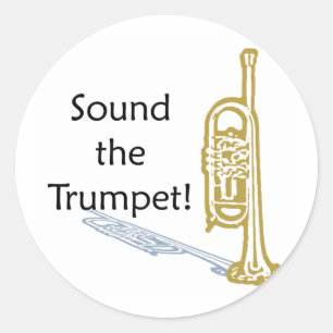 Sticker Rond Sonne la trompette