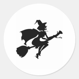 Sticker Rond Sorcière