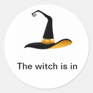 Sticker Rond Sorcière