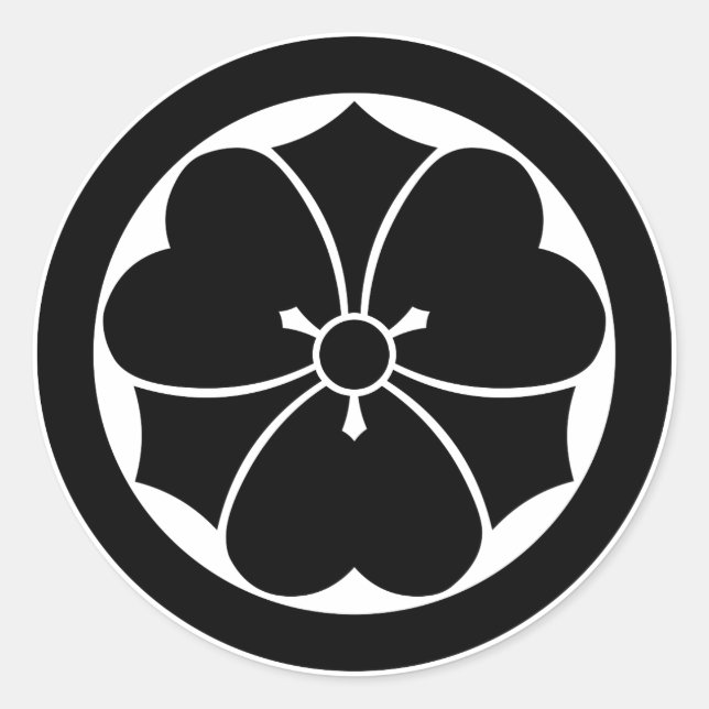 Sticker Rond Sorcière en bois avec épées en cercle (Devant)