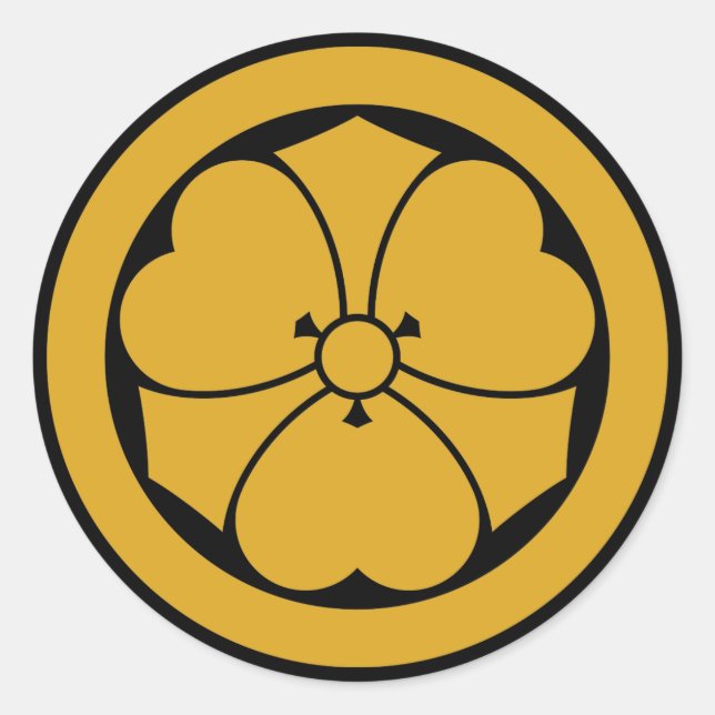 Sticker Rond Sorcière en bois avec épées en cercle 1 (Devant)