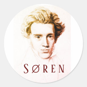 Sticker Rond Søren Kierkegaard
