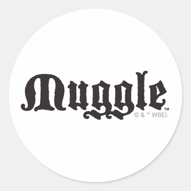 Sticker Rond Sortilège Harry Potter | Moldu (Devant)
