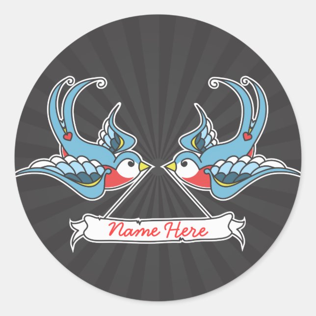 Sticker Rond Souches personnalisées (Devant)