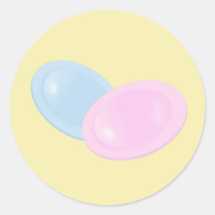 Sticker Rond Soucoupes volantes