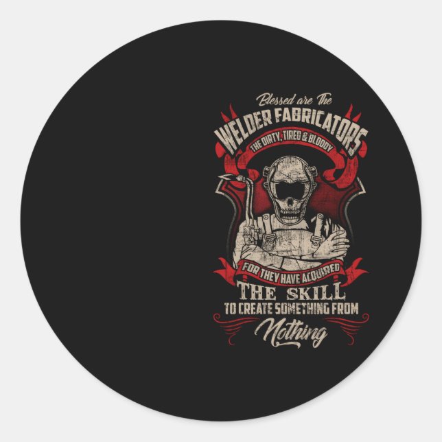 Sticker Rond Soudure soudeuse Fabricants soudeuses (Devant)