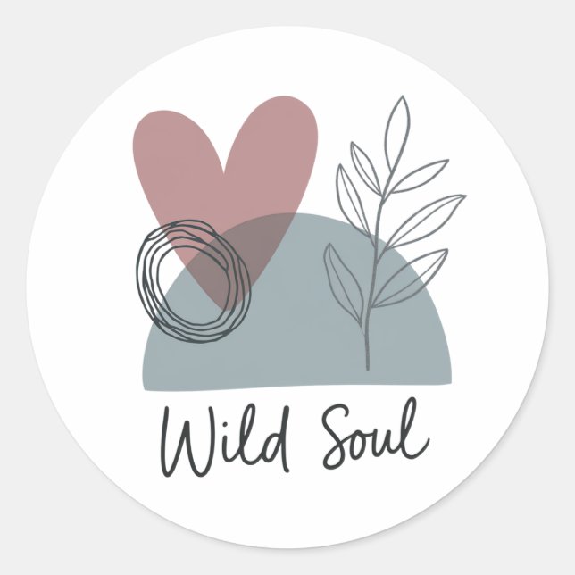 Sticker Rond Soul sauvage (Devant)