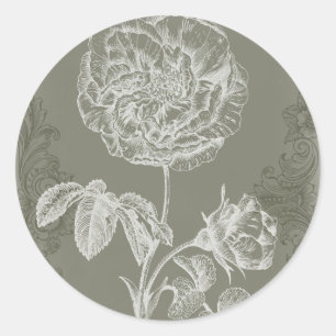 Sticker Rond Soulagement floral I