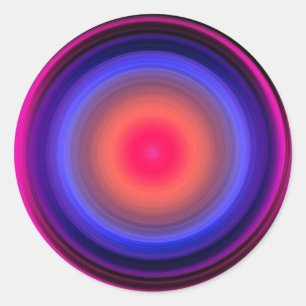 Sticker Rond Sound Waves Cycles Voice Waving Liquide Light Vibe
