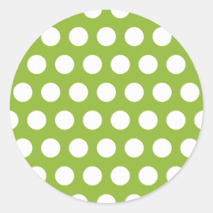 Sticker Rond Soupe aux pois avec des points