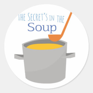 Sticker Rond Soupe secrète