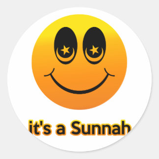 Sticker Rond Souriez que c'est une Sunna