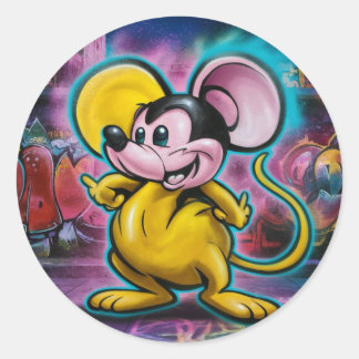 Sticker Rond souris