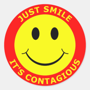 Sticker Rond Souris c'est contagieux