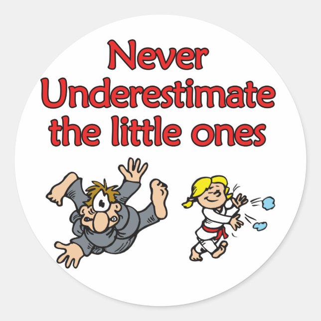 Sticker Rond Sous-estimer (Devant)
