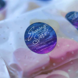 Sticker Rond Sous les étoiles soirée coutume mariage