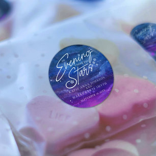 Sticker Rond Sous les étoiles soirée coutume mariage