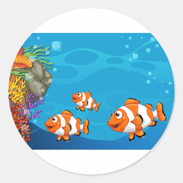 Sticker Rond Sous-marin (Devant)