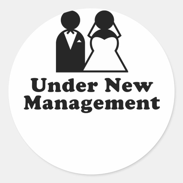 Sticker Rond Sous Nouvelle gestion (Devant)