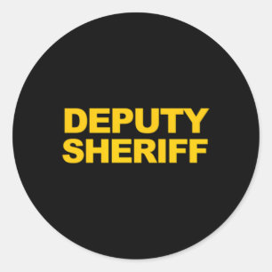 Sticker Rond Sous-shérif avant arrière Imprimer l'application d